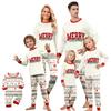 Matching Family Christmas Print Loungewear Set for Parent and Child, Holiday Home Wear