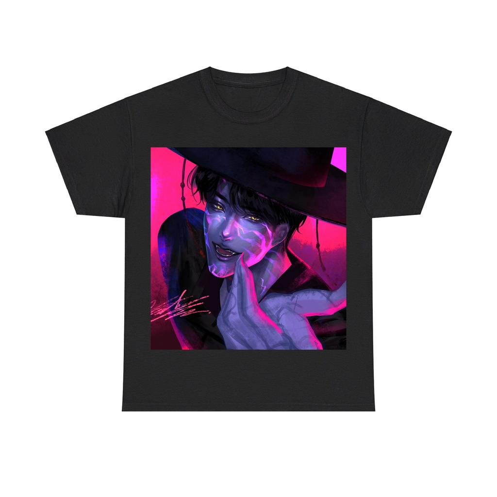 Kpop Demon Hunter Saja Boys T-shirt Harajuku O-neck Casual Anime T-Shirt Tops Unisex