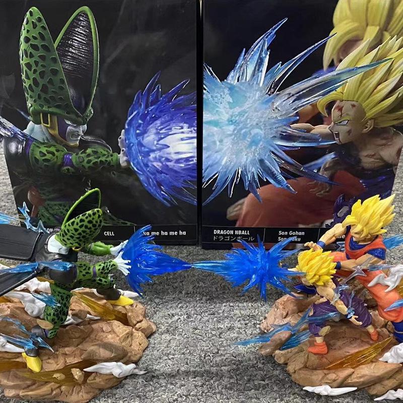 

Dragon Ball Goku & Cell Father-Son Kamehameha Scene Figurine, Second Edition