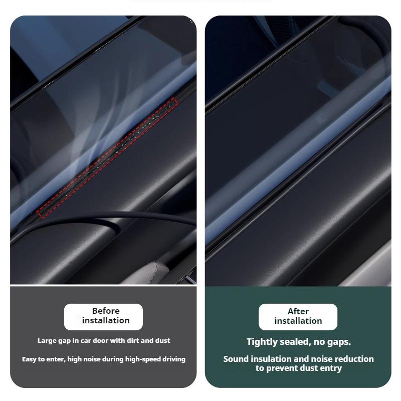 For BYD SeaLion 06 Dmi Ev Car Window Sound Insulation Sealing Strip Door Frame Rubber Seal Auto