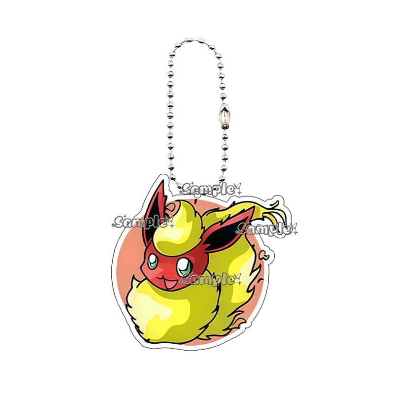 

Cartoon Eevee Umbreon Jolteon Acrylic Keychain Glaceon Flareon Key Chain Pendant Anime Keyring Props Jewelry Gifts Accessories about 5cm