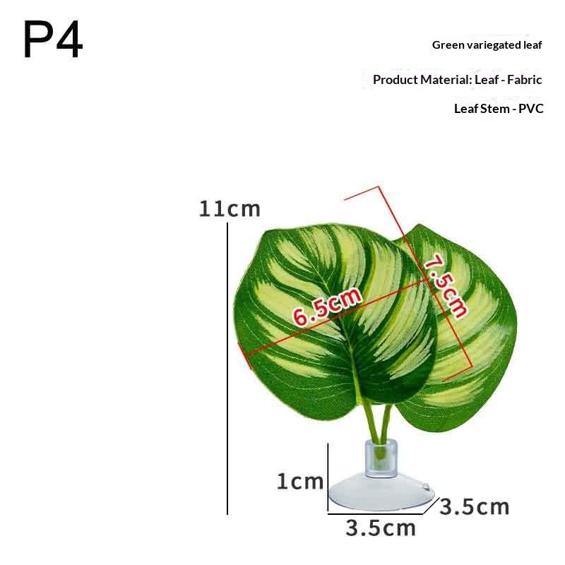 Aquarium Decor Pets Fish Artificial Leaf Hammock Simulating The Habitat For Betta Spawning Grounds Breeding Resting Bed Hide