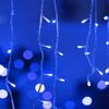 5M LED Icicle Curtain String Lights Christmas Garland Droop Light Wedding Garden Street Outdoor Decorative Lighting EU Plug