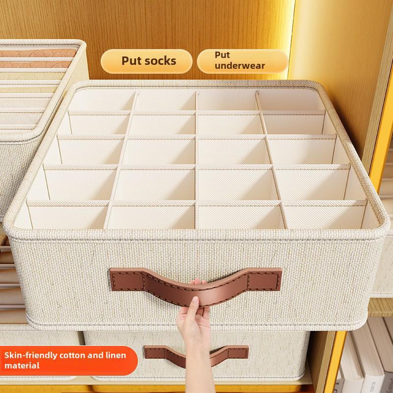 Tianshan Hemp Underwear Storage Box – Multifunctional Drawer Organizer for Bedroom, Dorm, or Wardrobe
