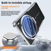 Glass Lens Invisible Bracket Case For VIVO X200 Ultra Four Corners Anti-drop Plain Leather Shockproof Cover For X 200 Pro MINI