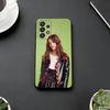 Retro Chic Vibe Natalia Dyer Phone Case For Samsung S25,S24,S21,S22,S23,S30,Ultra,S20,Plus,Fe,Lite,Note,10,Black Cover