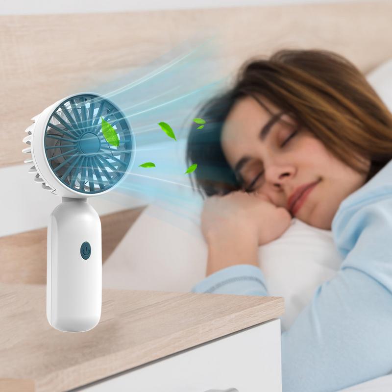 Small Hand Held Fan 3 Speed USB Wind Powerful Small Fan For Travel Silent Lightweight Workplace Cooling Device For Students