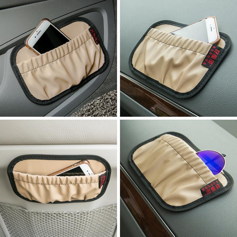 Car Interior Phone Holder & Storage Net Bag
