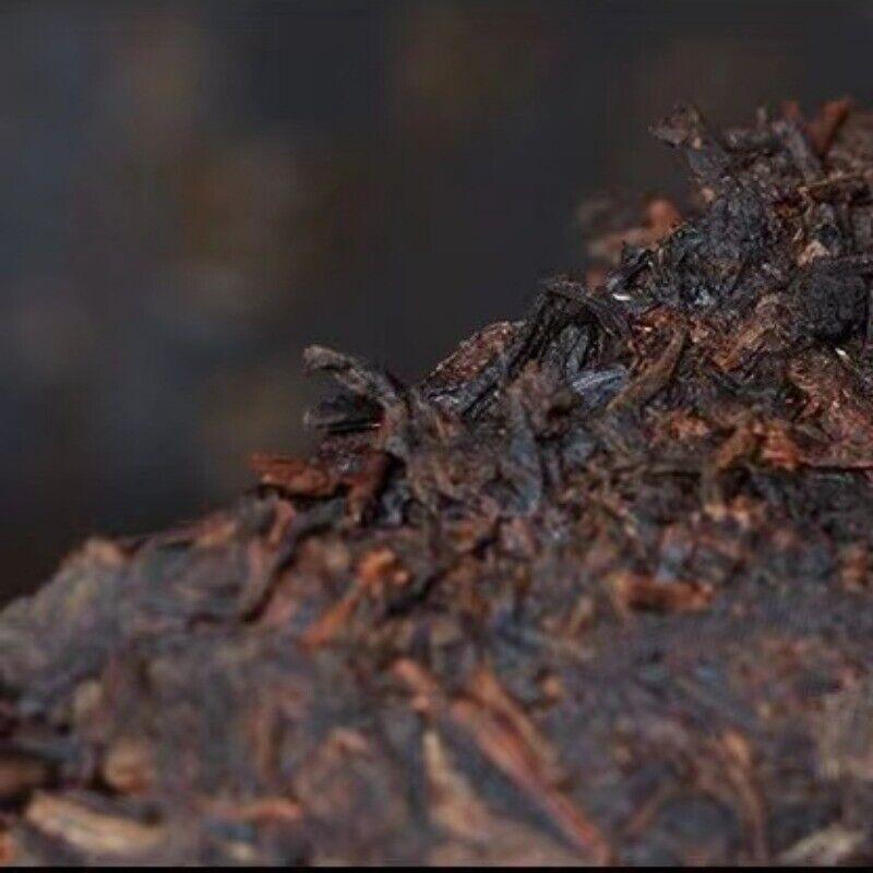 357g Yunnan Qizi Shu Puerh Cake Tea 2004 Menghai 7572 Old Pu-erh Ripe Tea Cake