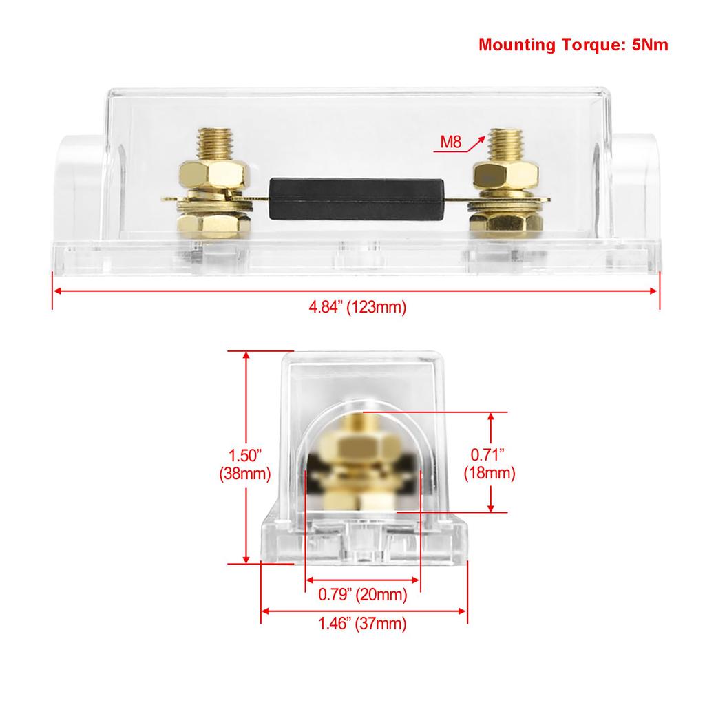 Heschen Car ANL Fuse Holder with ANL Fuse Automobile Motorcycle
