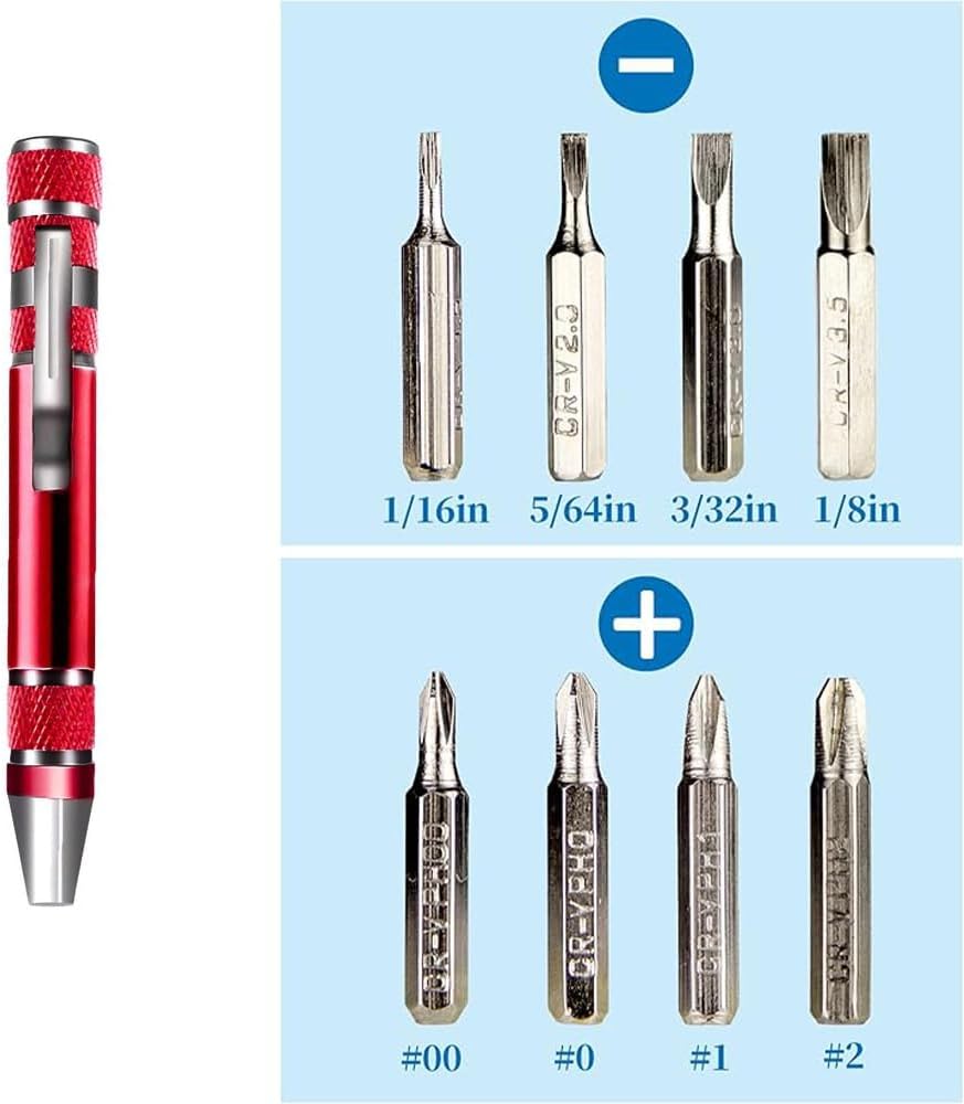 8-in-1 Screwdriver Set, Portable Multi-tool Kit