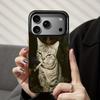 Cool Smoking Cat Pattern Phone Case for iPhone 17 16 15 14 Plus 13 12 11 Pro Max Funny Soft Shockproof Protective Cover