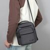 Men Multi-layer Shoulder Bag Fashionable Casual Lightweight Nylon Crossbody Bag for Daily Outing Commuting Small Handbag