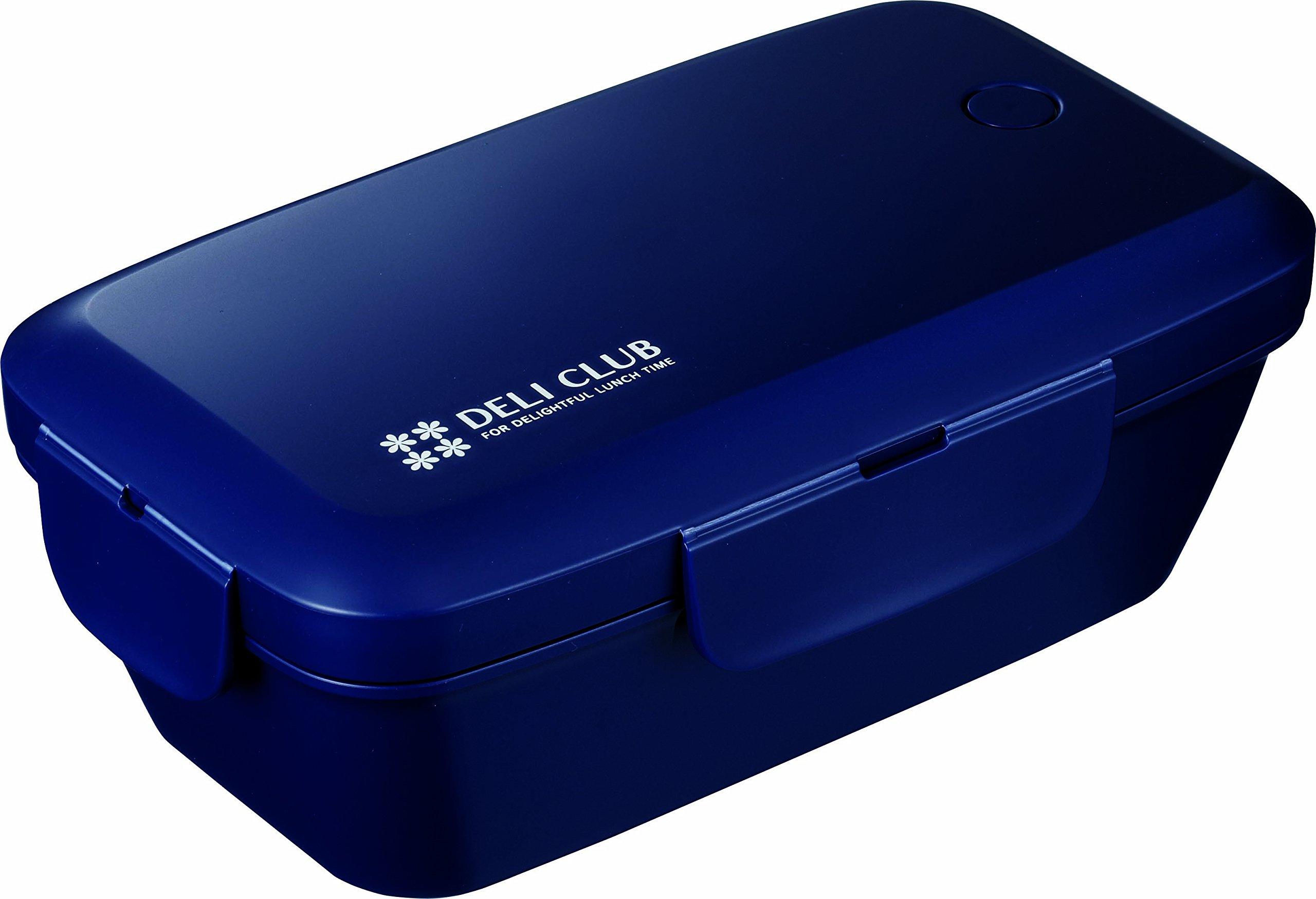 Asvel Deli Club 610mL Lunch 3547 TLB-610 Single-Tier Box, Navy,