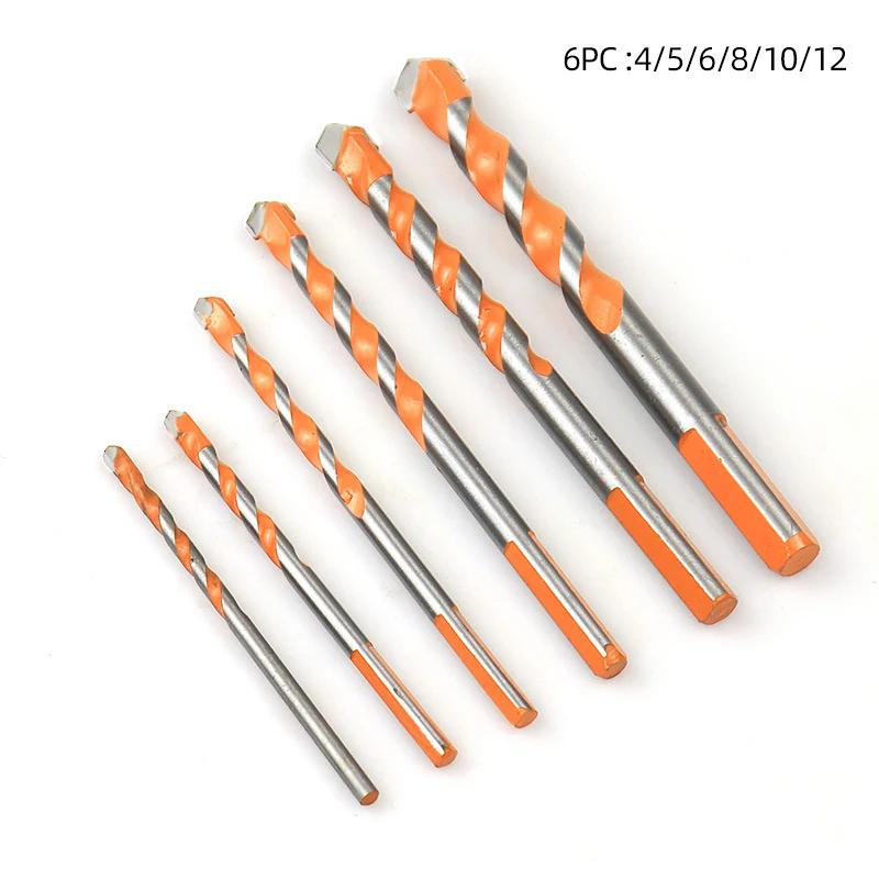 8PCS/SET Drill Bits For Drilling Glass Tiles Walls Concrete Metal Etc.3-12mm Metal Drilling Drill Bit Set Drilling Tools