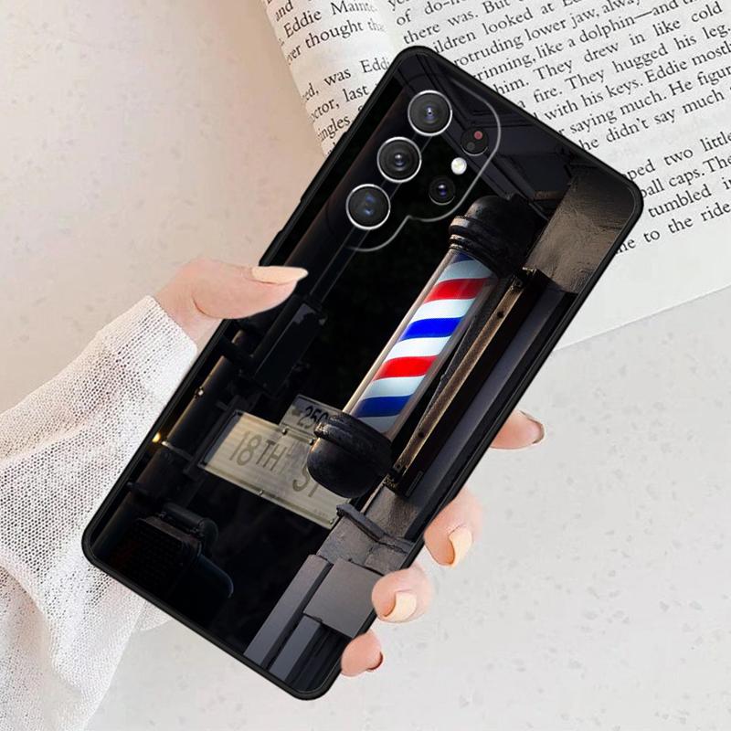 Barber Shop Hair Stylist tools Phone Case For Samsung Galaxy S25 S23 S30 S8 S21 S20 FE S24 S22 Note 10 20 Plus lite Ultra
