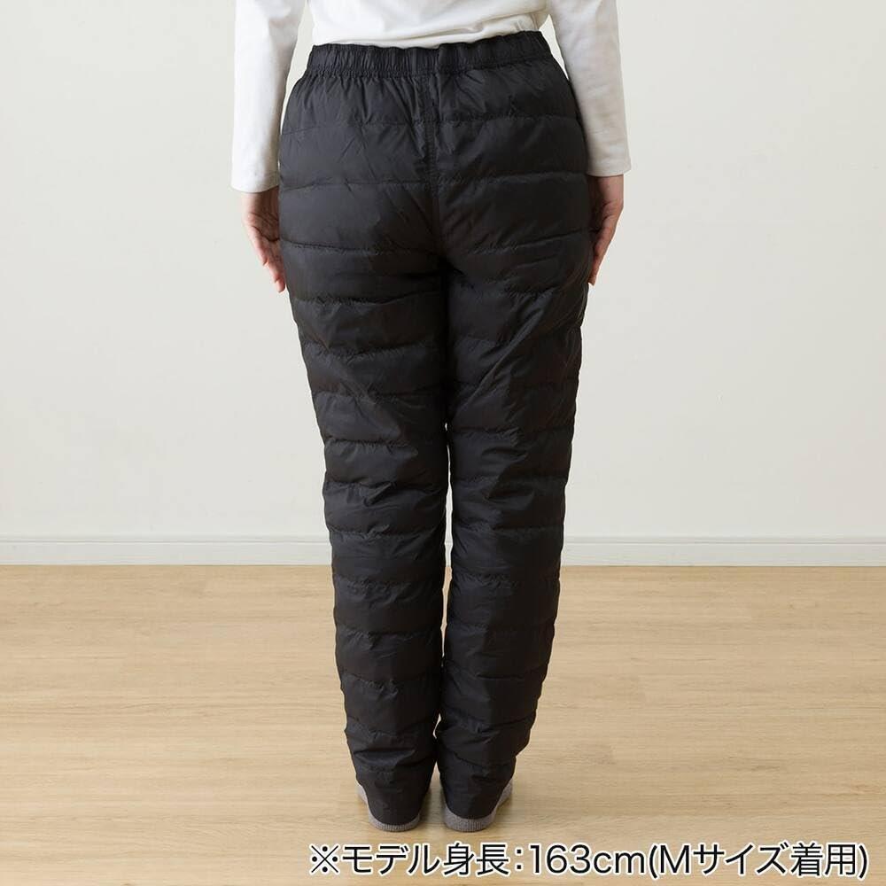 NITORI N-Warm Down-Filled Thermal Pants Black LL Size Lightweight Warm Trousers
