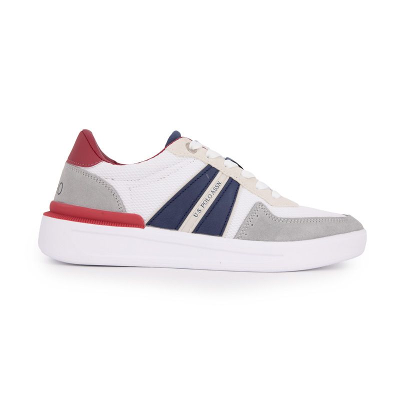 

Кеды бело-красные nate001-whi-red01 41/46 Мужские US POLO 43 белый