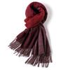 Milk camel pure wool scarf women's autumn and winter versatile thickened cashmere scarf new shawl dual-purpose