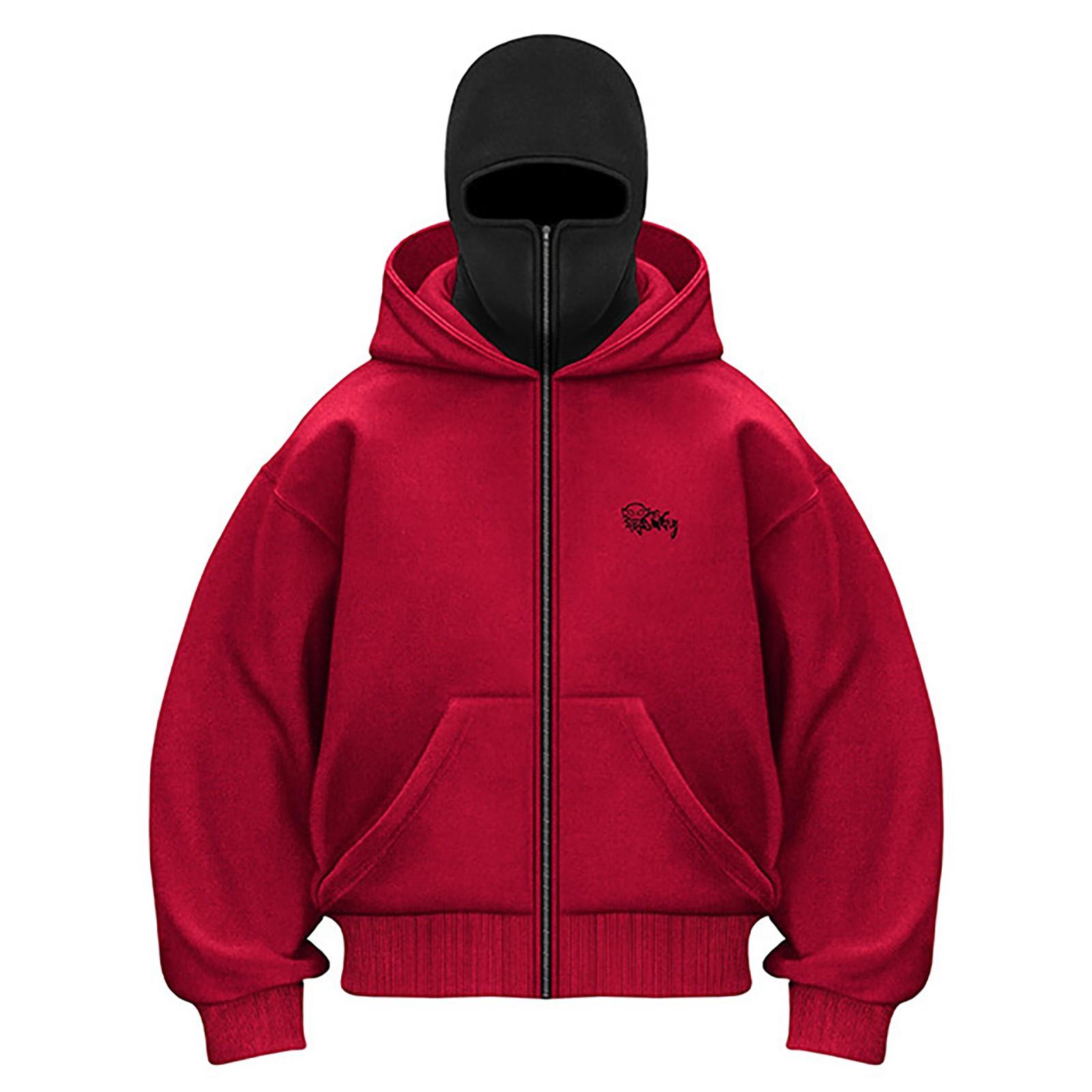 Короткая куртка с капюшоном и капюшоном для мужчин и женщин, спортивная куртка с двойной шапкой для активного отдыха S