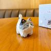 Cartoon Cat Ornament Home Desktop Car Interior Decoration Meow Wood Carving Style Resin Small Ornaments Original Creative Gifts
