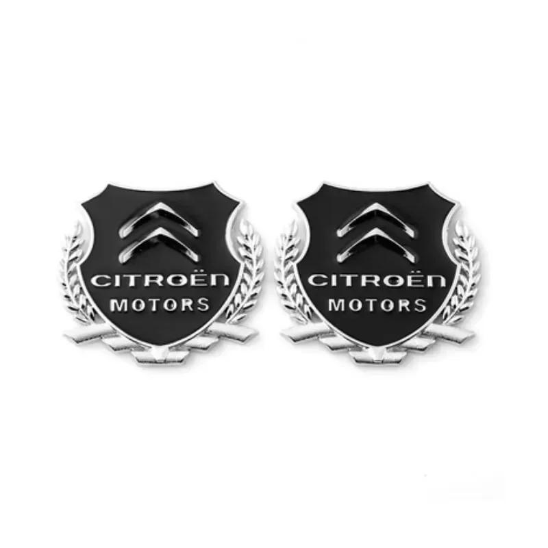 Kovová nálepka odznak Dekorace okna kufru auta pro Citroen C1 C2 C3 C4 C5 C-ELYSEE Aircross Picasso Sega Cactus Berlingo