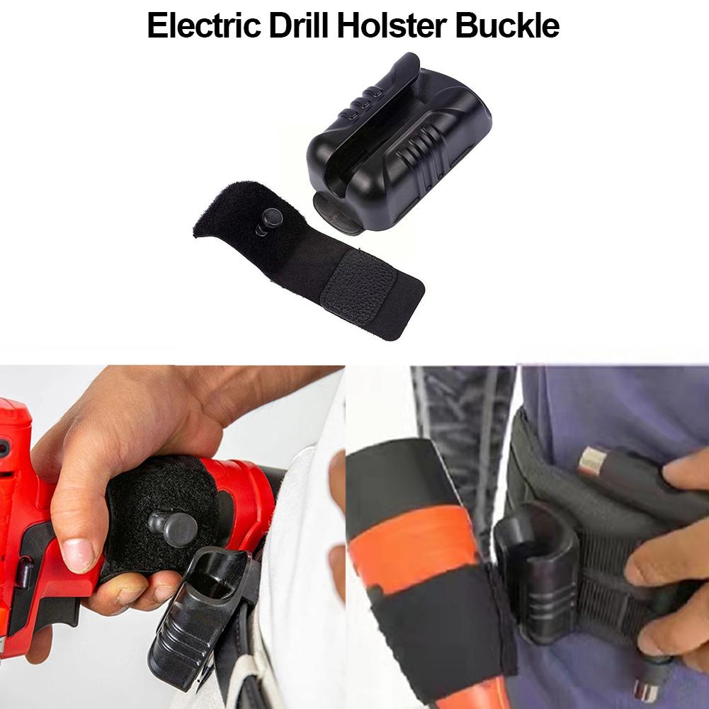 5Pcs Electric Drill Waist Tool Buckle Multi-functional Belt Drill Clip with Tool Grip Waist Tool Set for Wrench Hammer Screw