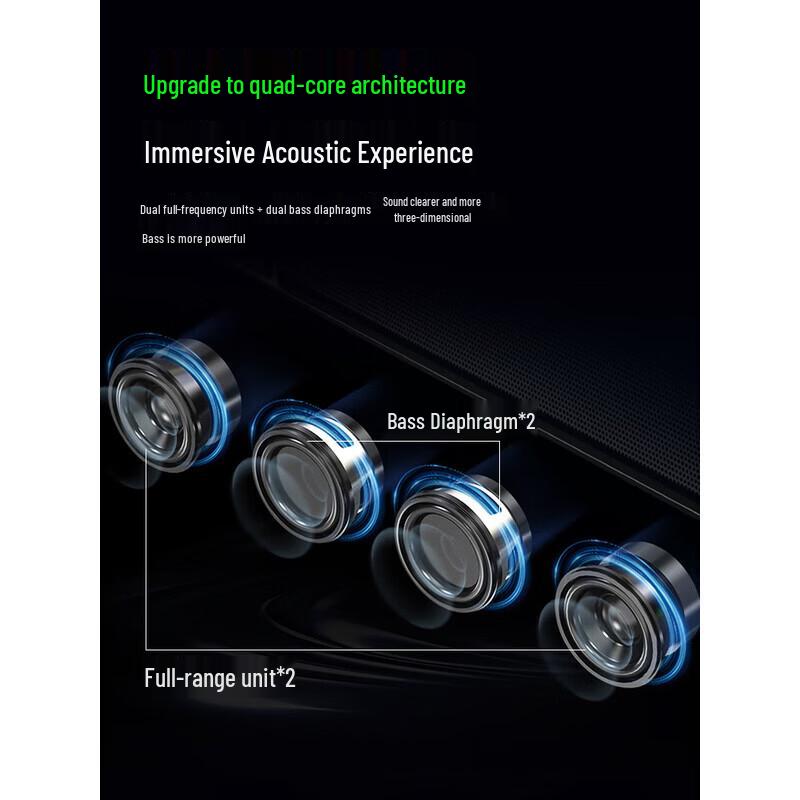 Newmine V1 PRO Bluetooth Gaming Soundbar with Microphone CN plug (adapter included)