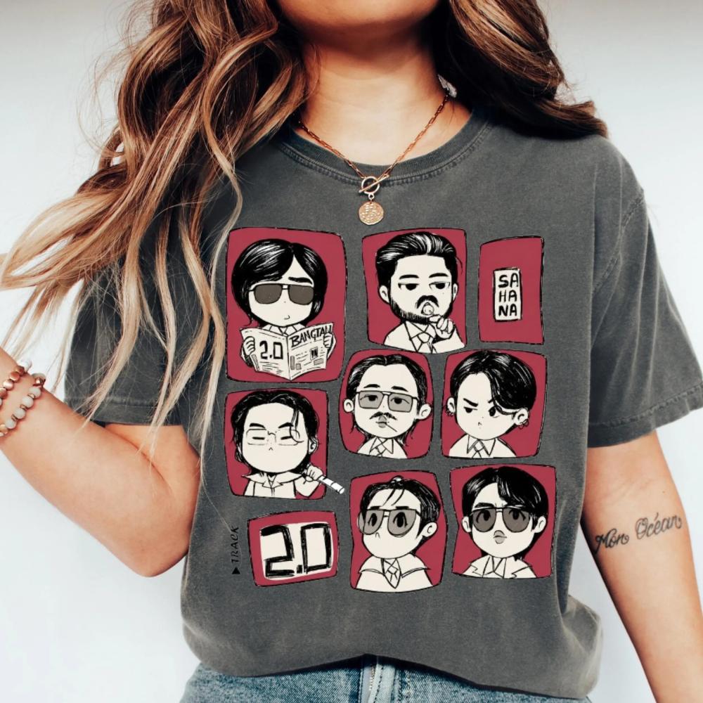 BTS Arirang World Tour 2026 Floral Tee T-shirt _ Comeback Concert Shirt, Music Fans Tee