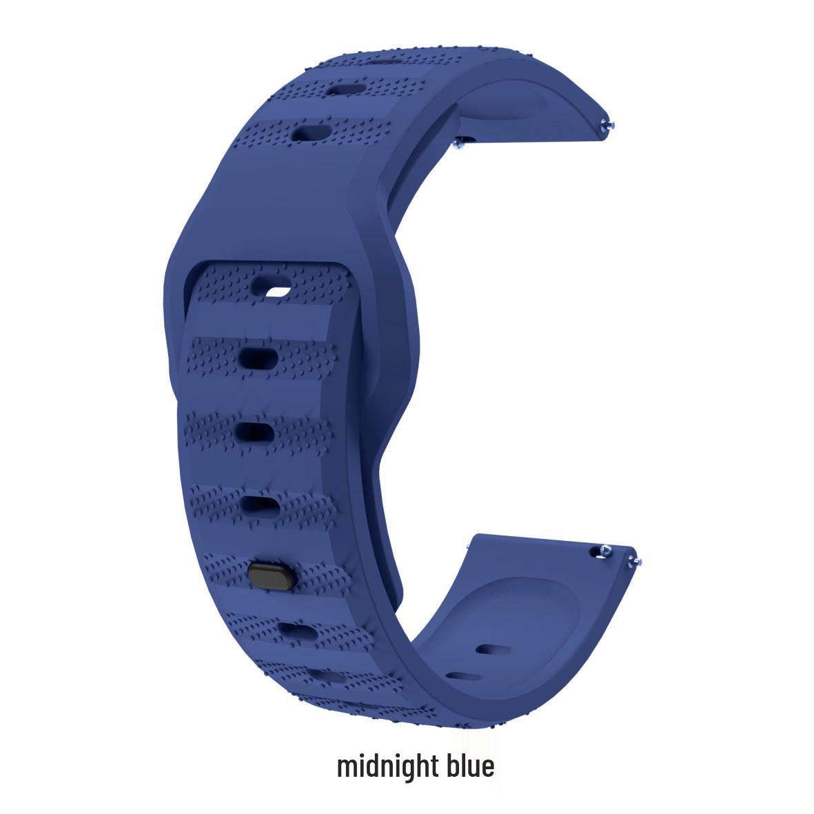 

Compatible Silicone Watch Strap with Grain & Dot Texture for Samsung, Huawei, Amazfit, Garmin - Available in 12-22mm Sizes 22mm