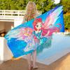 Girl-W-Winx Catoon Clubs Microfiber Beach Towel Absorbent Quick dry Soft Yoga Swimming Resort Mountain Climbing Towel