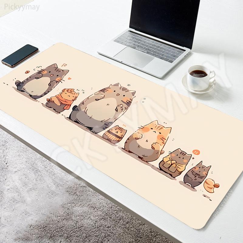 Anime Mouse Pads Cute Cat Table Mats Computer Mousepad Company Big Desk Pad xcm Large Gamer Mousepads Mouse Mat