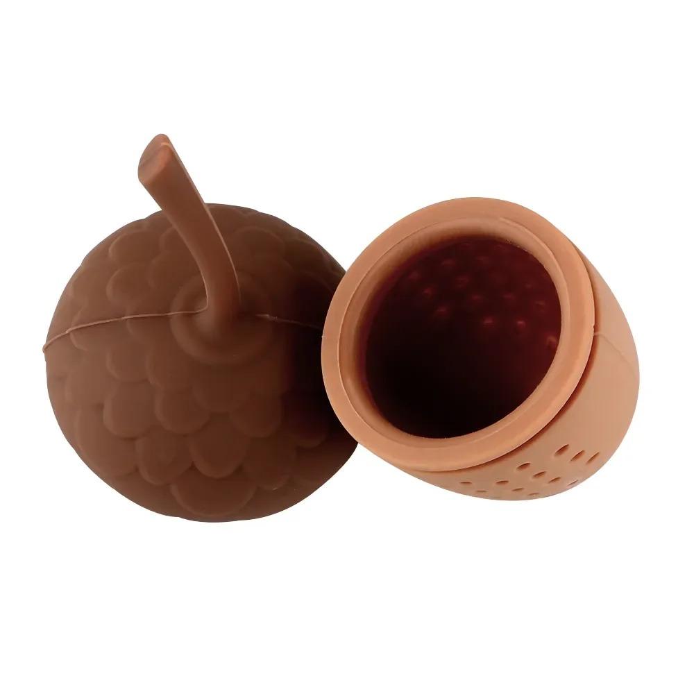 High Temperature Resistance Acorn Tea Strainer Soft Tea Bag Strainer Oak Nut Tea Infuser  Home