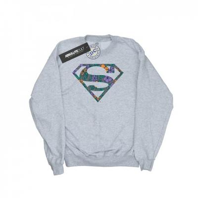Mens Superman Floral Logo 1 Sweatshirt