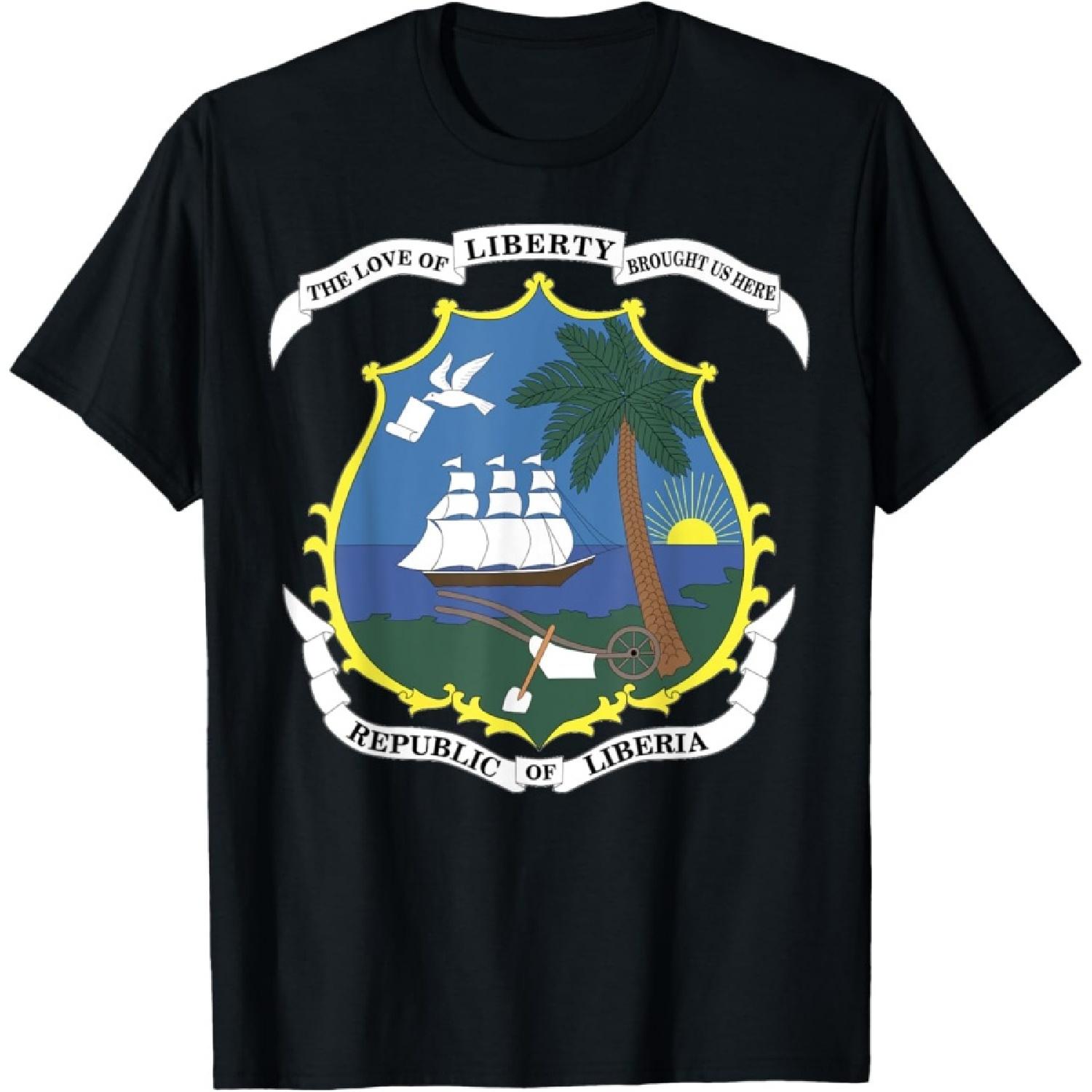 Футболка с символом Государственной печати Либерии S