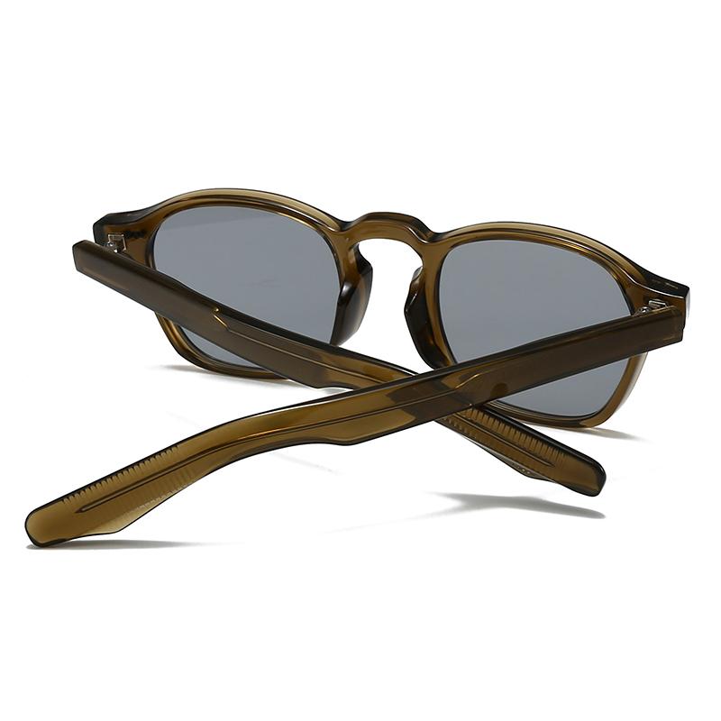 European And American  Trendy Street Style Retro Artistic Acrylic Insert Sunglasses Modern Charm Ins Sunglasses 28058