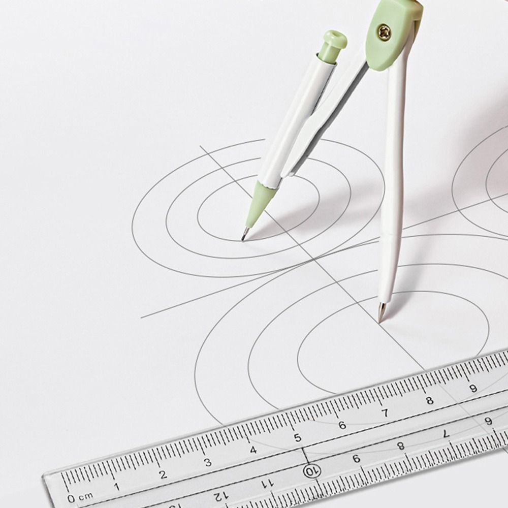 8PCS/Set Transparent Protractor Eraser Measuring Ruler High Quality Drawing Tool Students