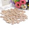 100Pcs Wooden Alphabet Tiles Letter Number Bolcks DIY Crafts Kid Educational Toy