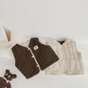 Kids Retro Warm Vest Boys Girls Baby Fleece Cotton Double-sided Vests Autumn and Winter Waiscoat