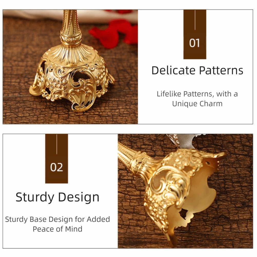 Retro Retro Candlestick European Style Metal Candle Stand Wedding Candlestick  Anniversary