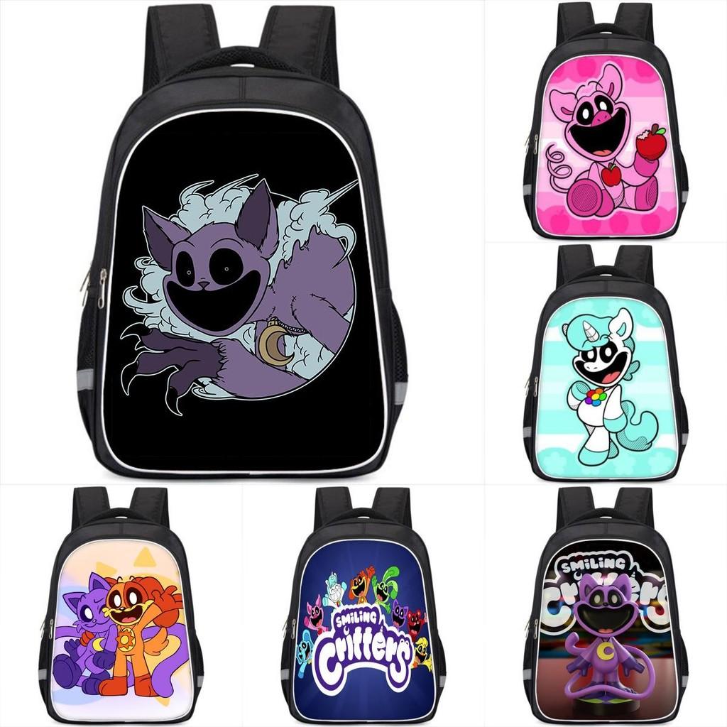 Stylish Catnap Poppy Playtime Backpack For Students Cartoon Print Dual Straps