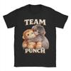 All Seasons Team Punch Punch the Monkey Baby Monkey Holding Plush Toy T Shirt for Men Women 100 Cotton Short Sleeve Clothing