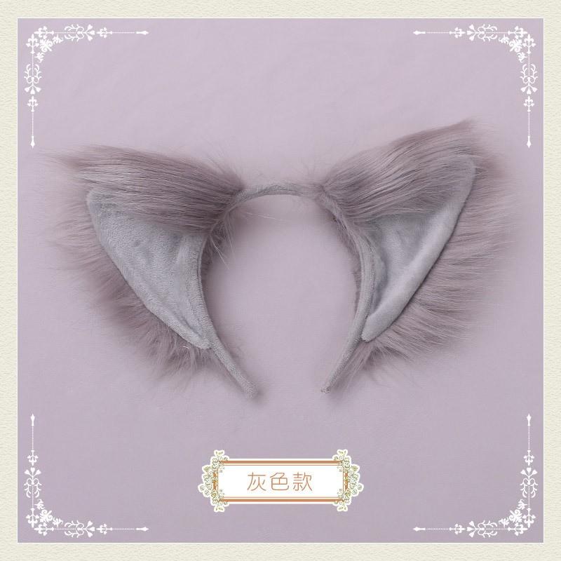 Fluffy Fox Ears Headband Cosplay Accessory Halloween Party Costume Women Men Cute Animal Ear Hair Band