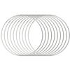 10Pcs Dream Catcher Hoops Metal Rings Macrame Wreath DIY Supplies for Wall Hanging Floral Crafts Metal Hoops Macrame Rings
