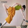 Women's High-End Yoga Set: 2026 Pilates Top & Loose Cotton-Linen Pants