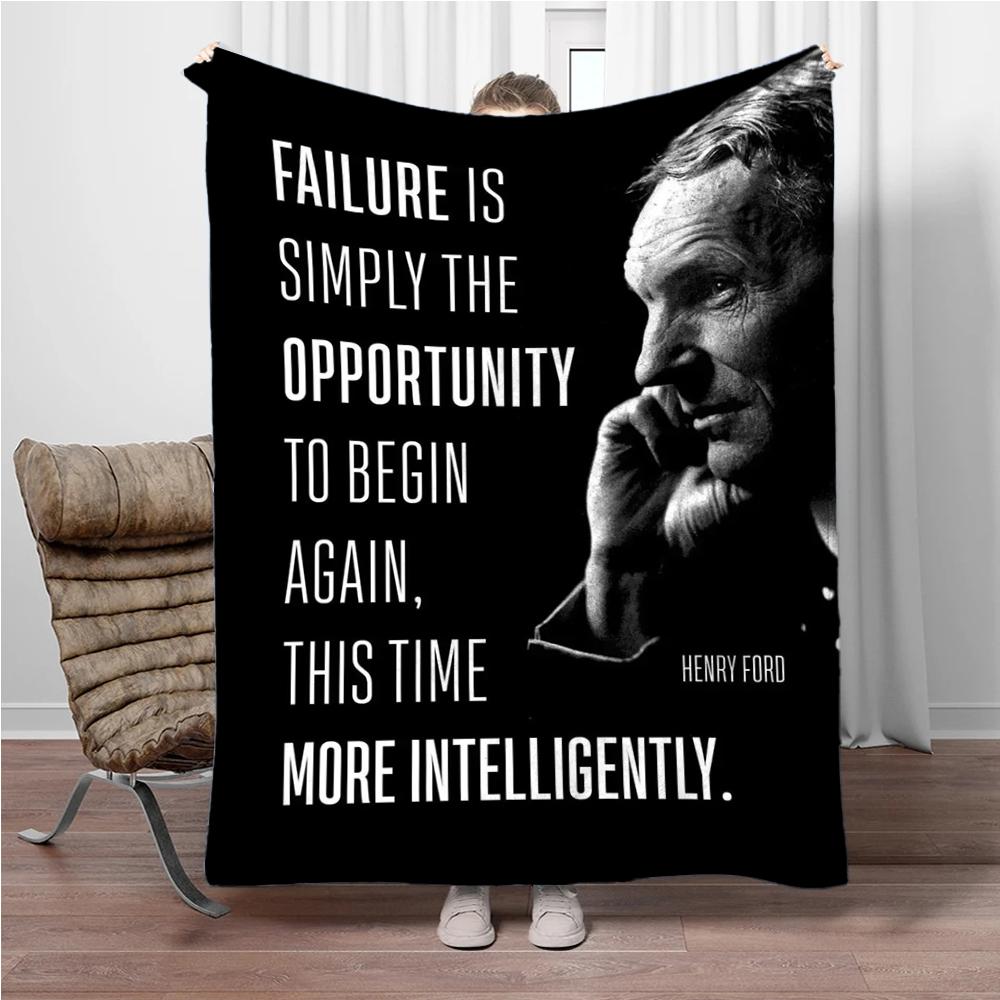 1pc Inspirational Success Lion Classic Blanket Fluffy Children and Adults Sofa Plush Bedspread Throw Lunch Blanket for Sofa Bed