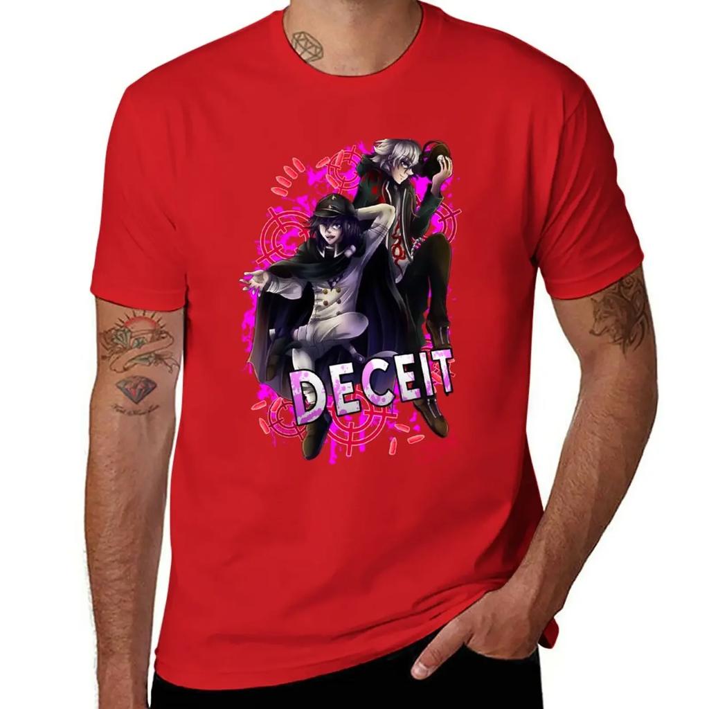 Deceit Danganronpa T-Shirt Summer Tops Customs Clothes for Men