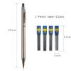 Vollmetall-Druckbleistift 0,3 mm/0,5 mm/0,7 mm/0,9 mm Hohe Qualität HB Automatik-Bleistifte Schreib-Schul-Bleistifte Bürobedarf
