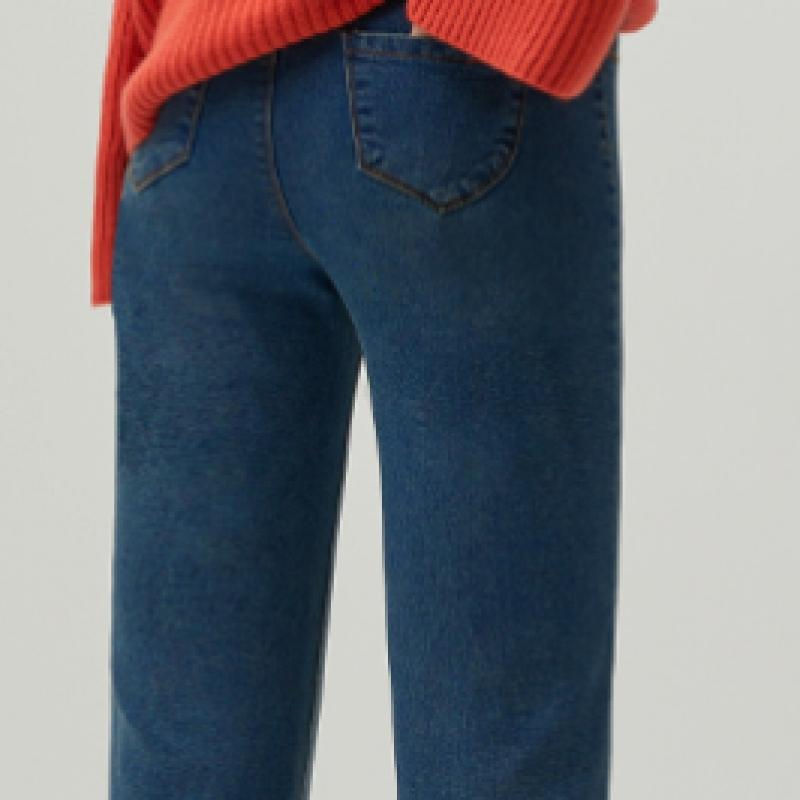 Baiyu Women Tapered Denim Pants 2 Types Choose 1 Idaw