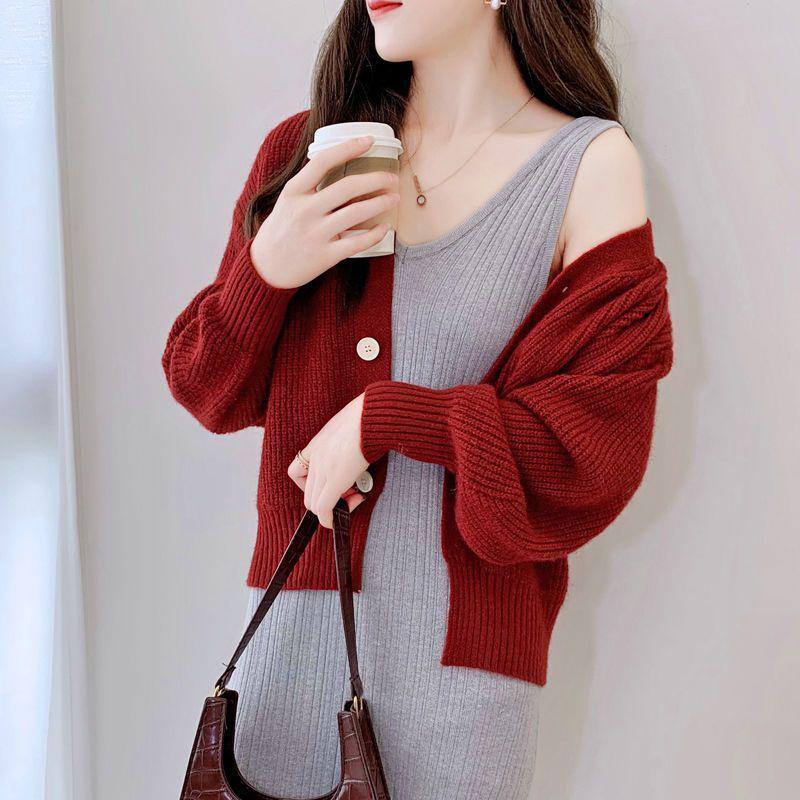 2025 Herbst Damen Lockerer Cardigan Pullover - Lässiger Kurzstrickwaren Trend